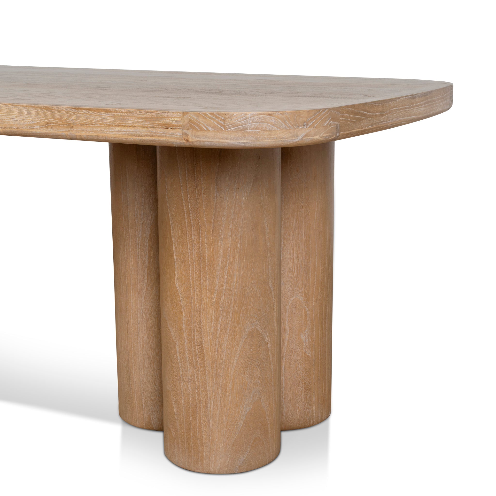 CDT8413-NI 2.4m Elm Dining Table - Light Natural