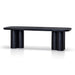 2.4m Elm Dining Table - Full Black - image 3