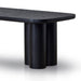 2.4m Elm Dining Table - Full Black - image 5