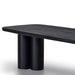 2.4m Elm Dining Table - Full Black - image 4