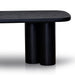 2.4m Elm Dining Table - Full Black - image 6