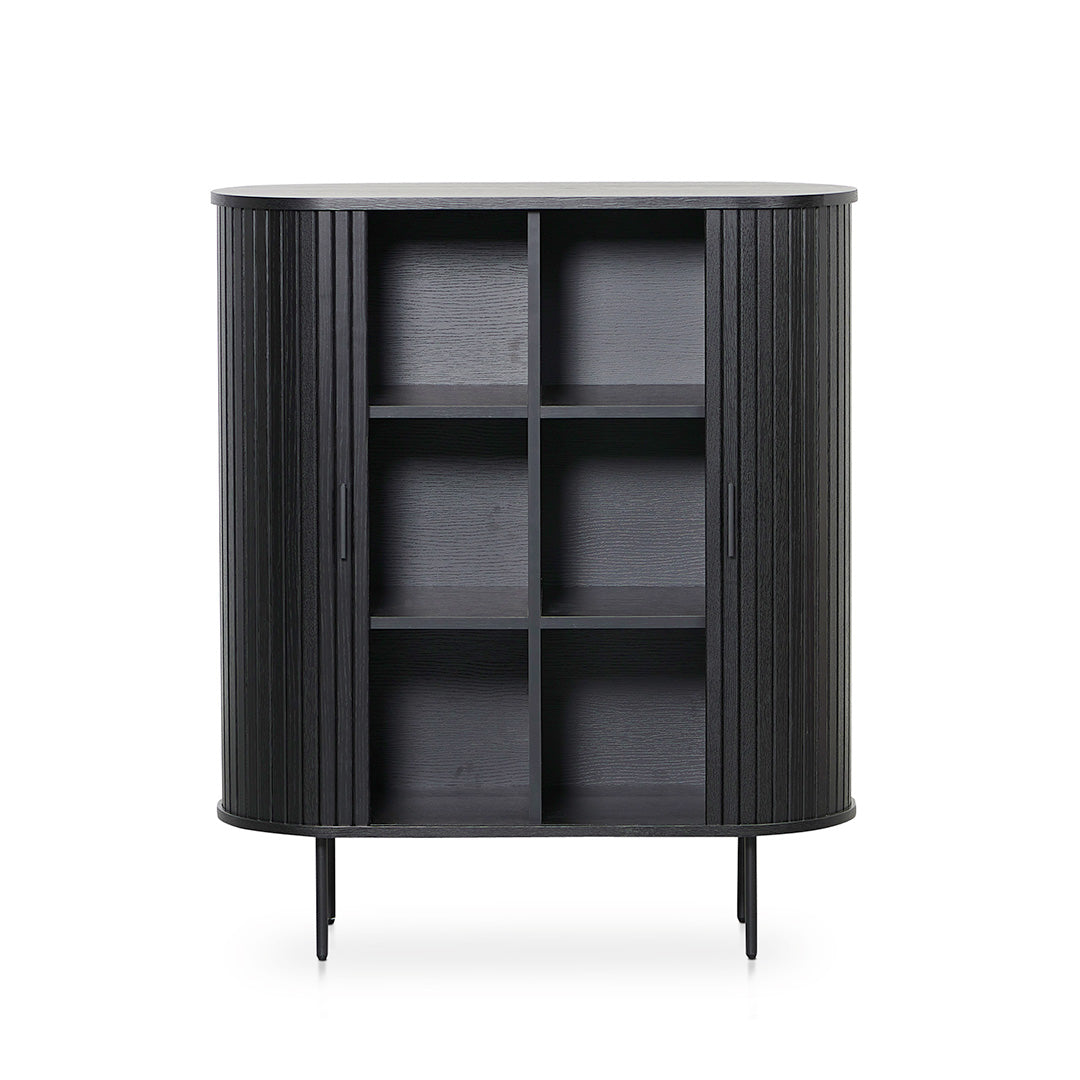 Dania 1.18 (H) Wooden Storage Cabinet - Full Black