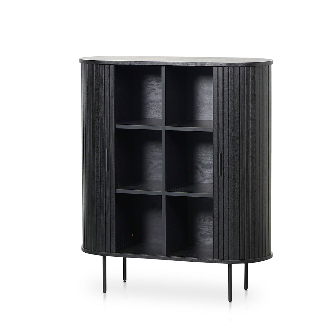 Dania 1.18 (H) Wooden Storage Cabinet - Full Black