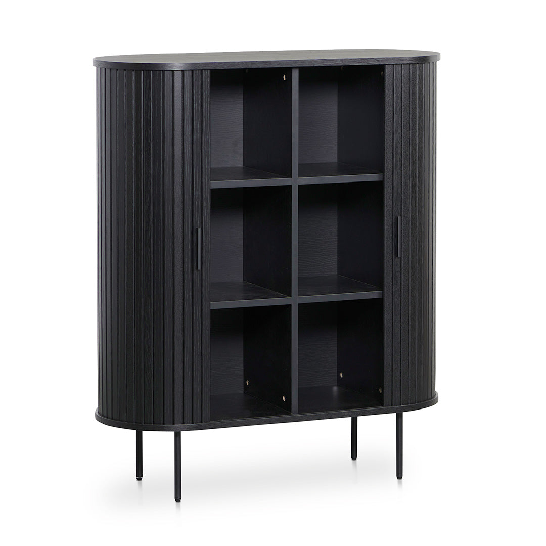 Dania 1.18 (H) Wooden Storage Cabinet - Full Black