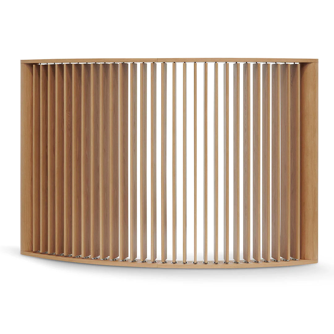 3m Curved Wall Stand - Natural Oak