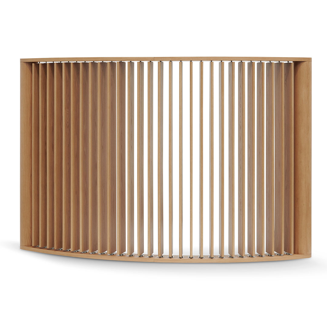 CCF8491-CN 3m Curved Wall Stand - Natural Oak