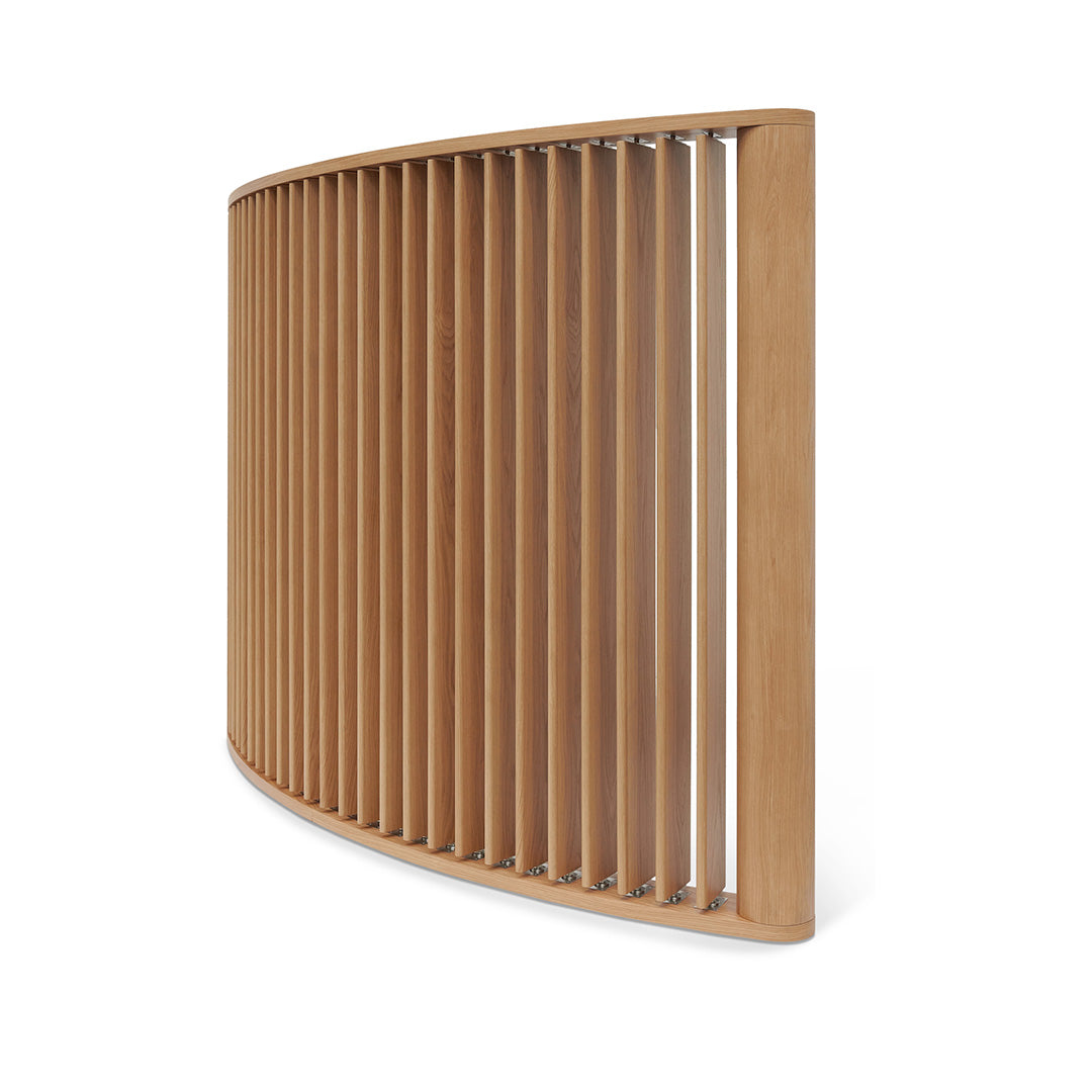 3m Curved Wall Stand - Natural Oak