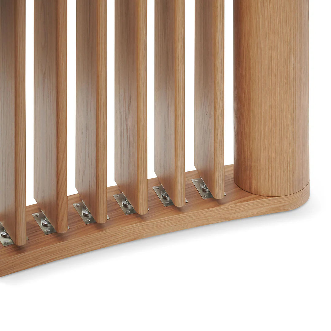 3m Curved Wall Stand - Natural Oak