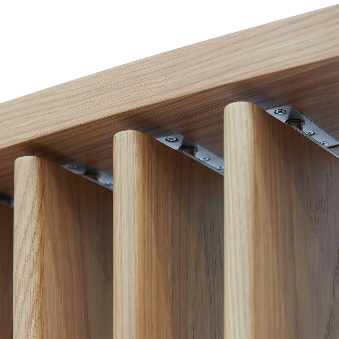 3m Curved Wall Stand - Natural Oak
