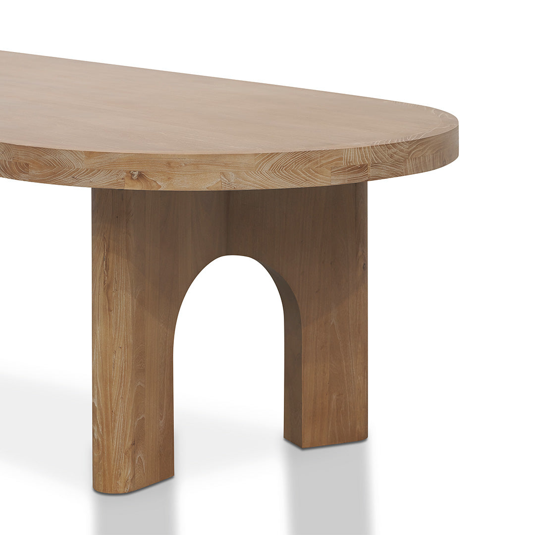 2.8m oval dining table - Natural - Teresa