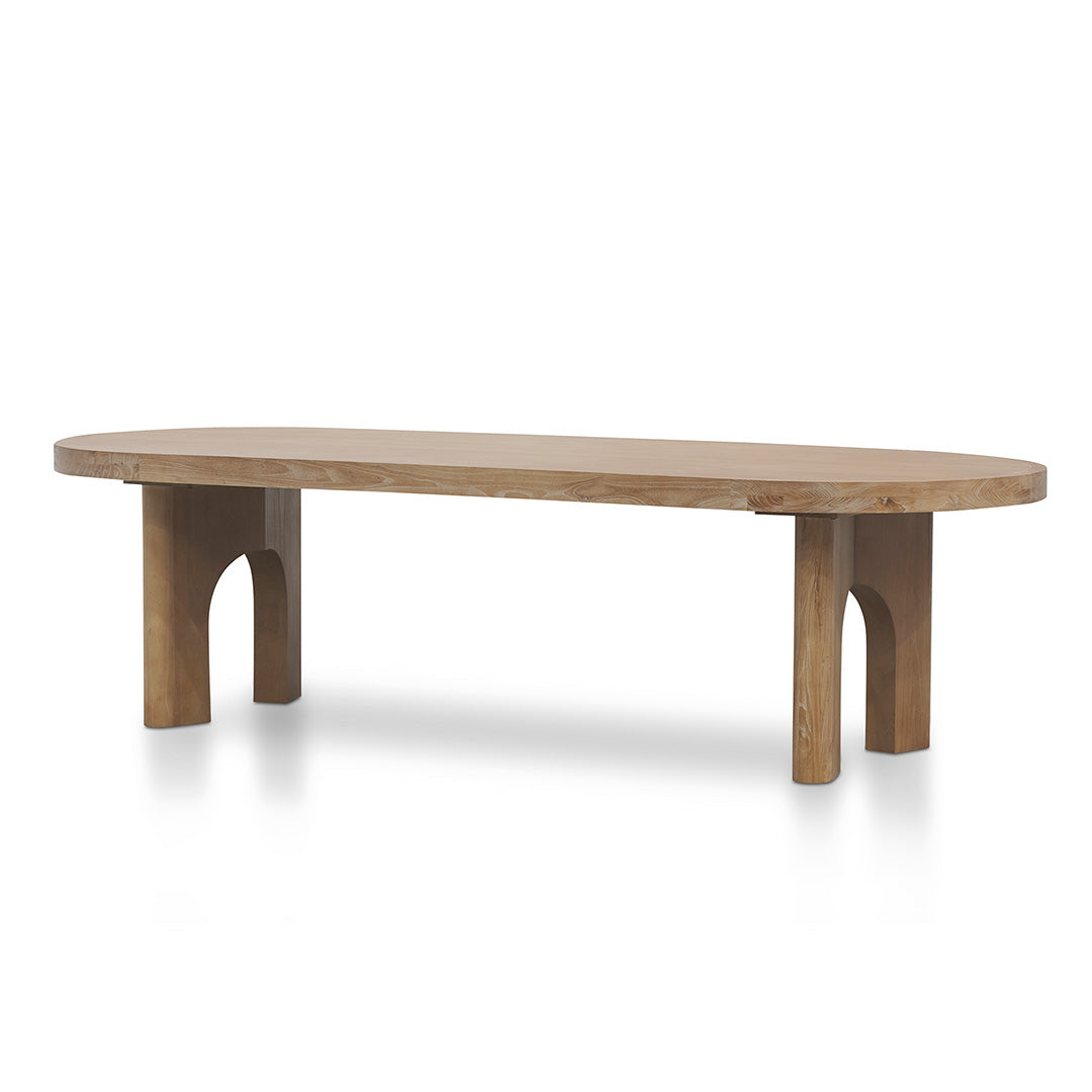 2.8m oval dining table - Natural - Teresa