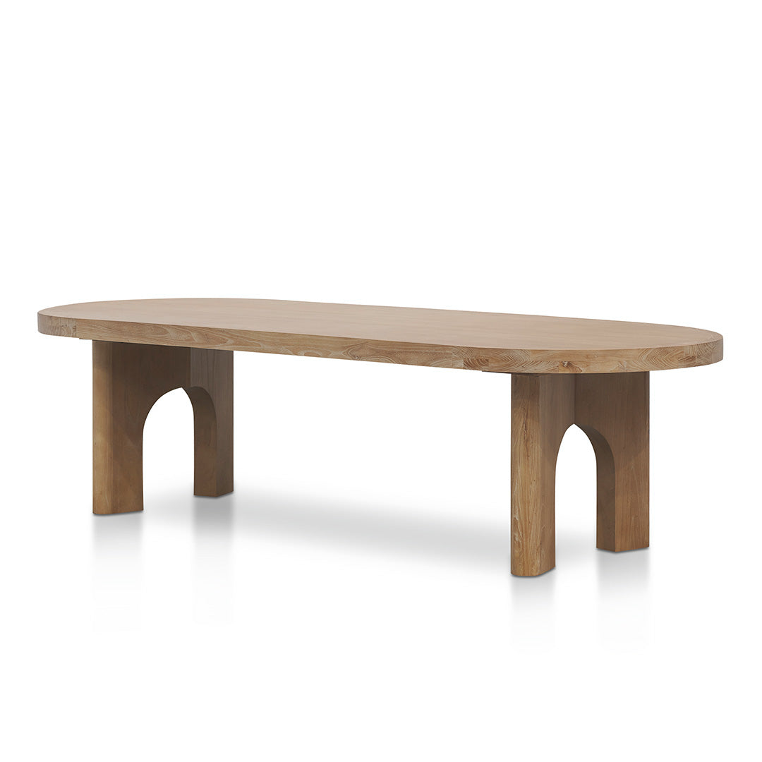 2.8m oval dining table - Natural - Teresa