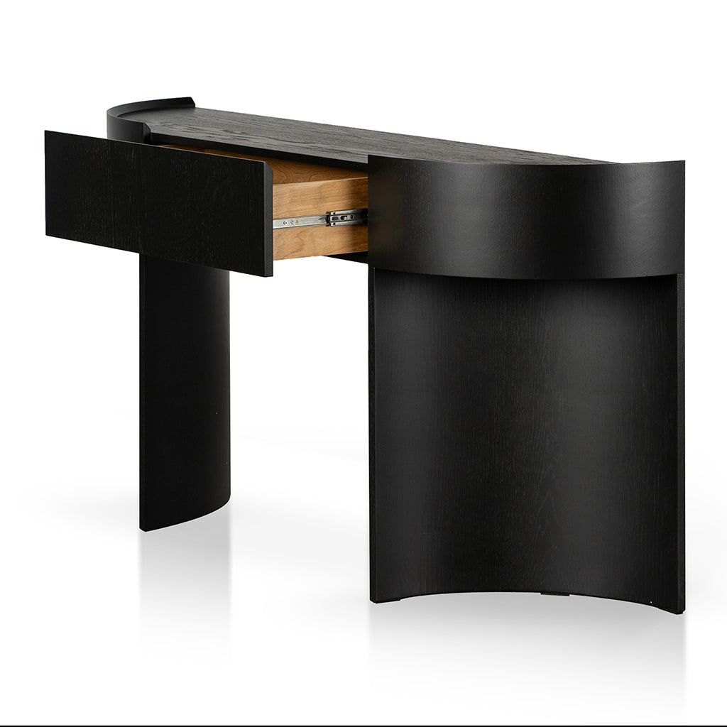 1.5m Console Table - Textured Espresso Black - Sohvi