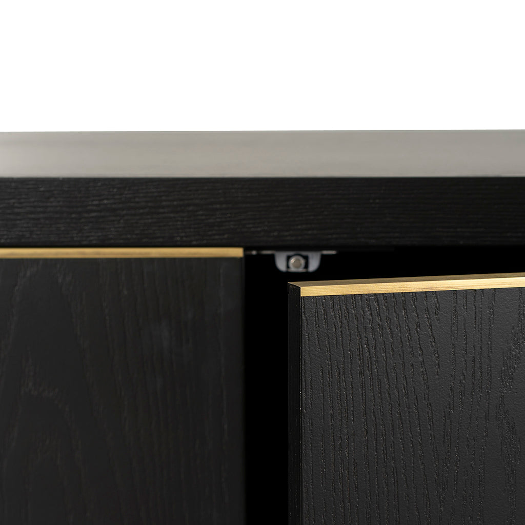 2m Buffet Unit - Textured Espresso Black