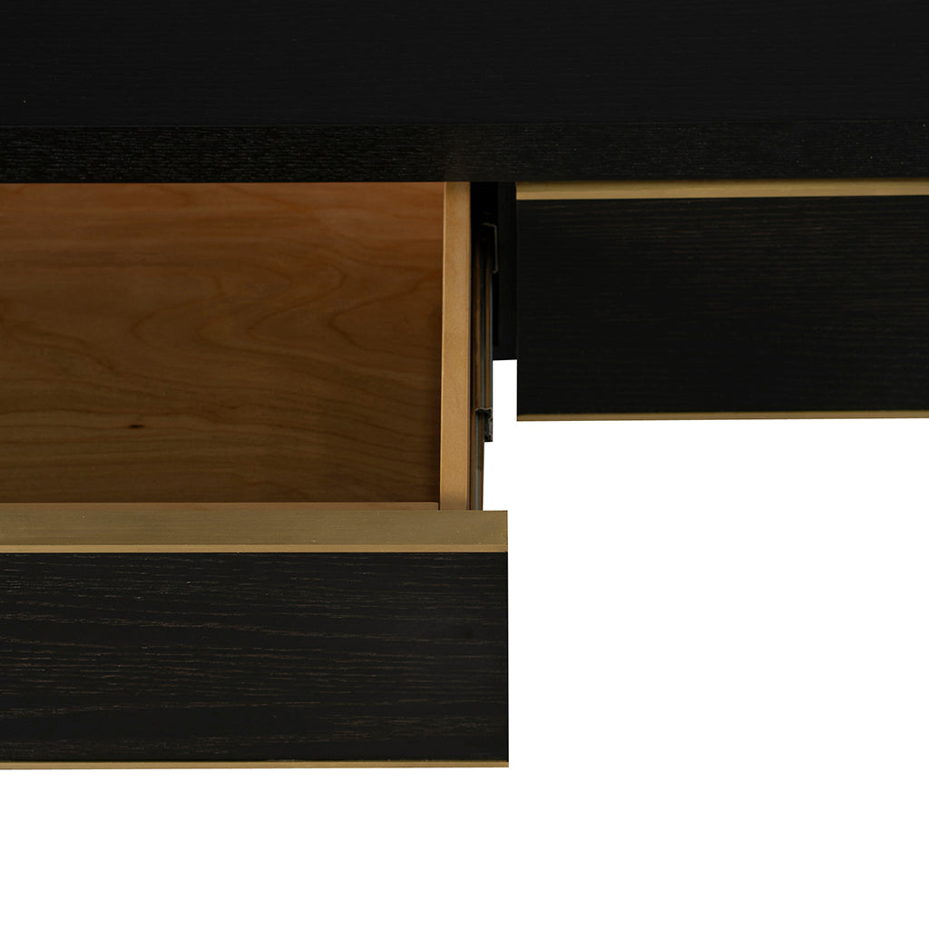 CDT8528-VA 1.5m Console Table - Textured Espresso Black