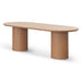2.5m Wooden Dining Table - Natural - image 7