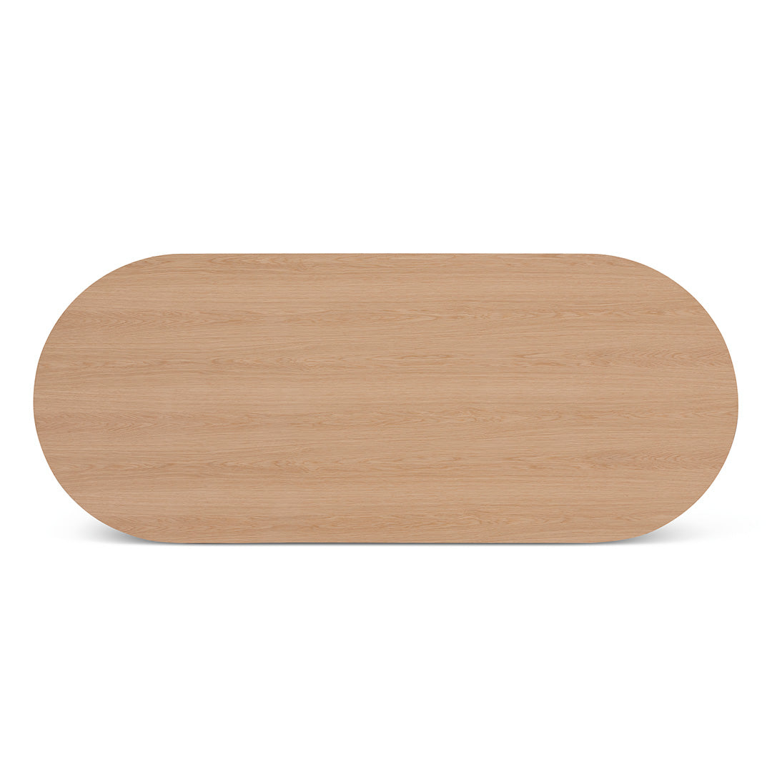 2.5m Wooden Dining Table - Natural - image 6