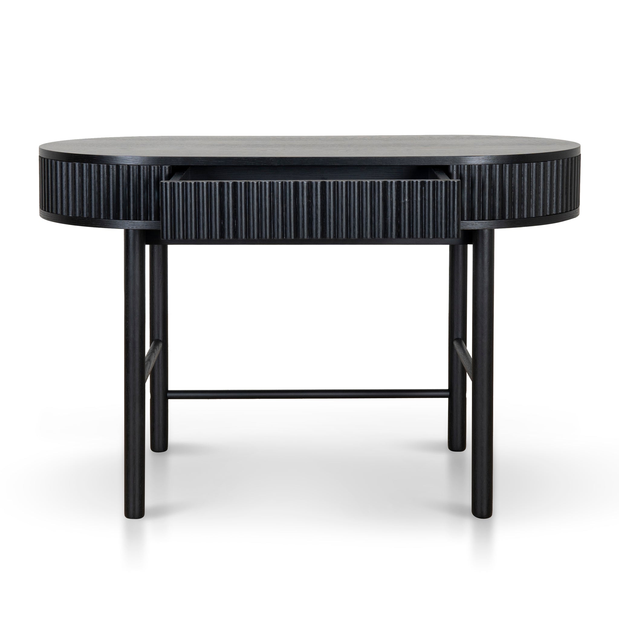 CDT8624-KD 1.2m Home Office Desk - Full Black