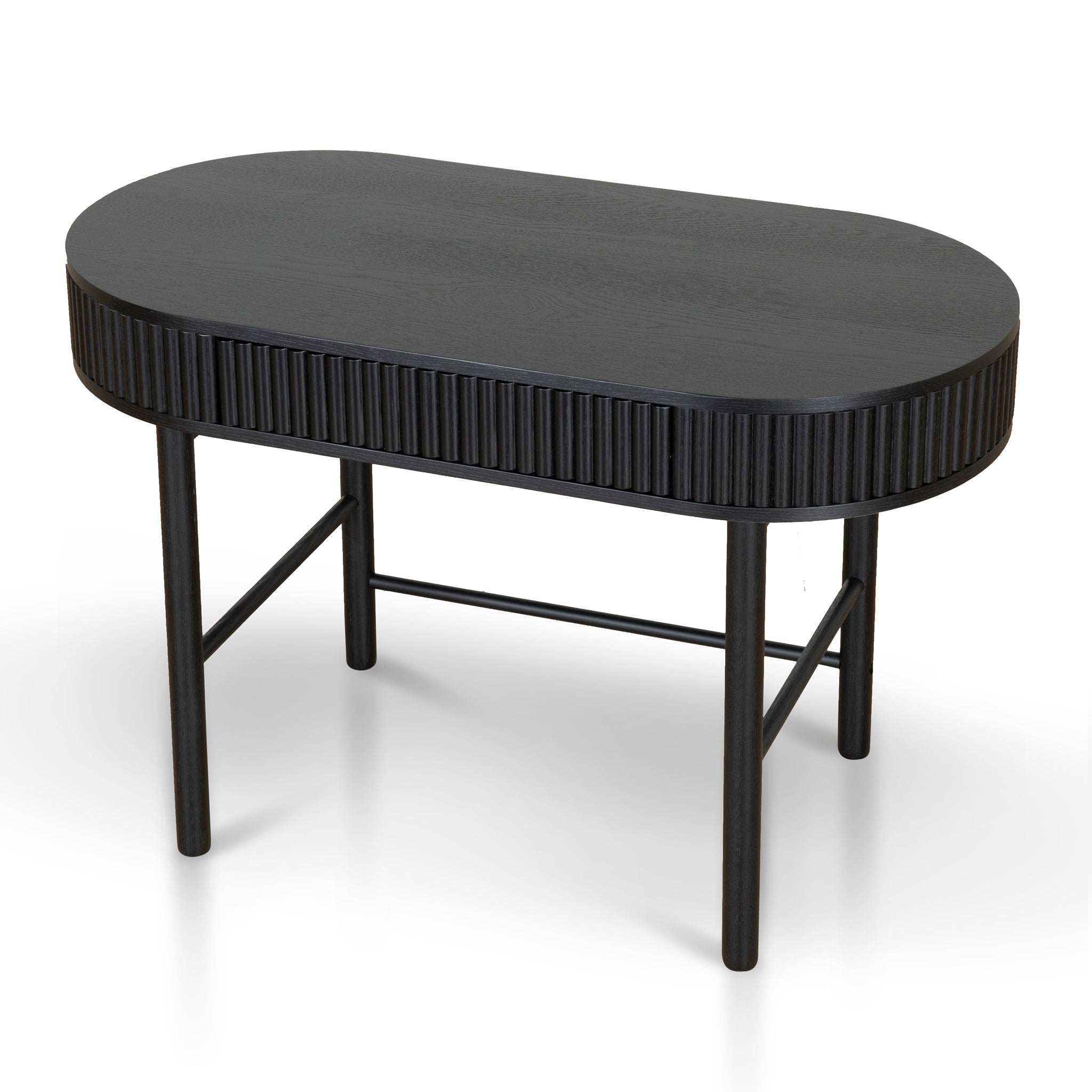 1.2m Home Office Desk - Full Black - Melita