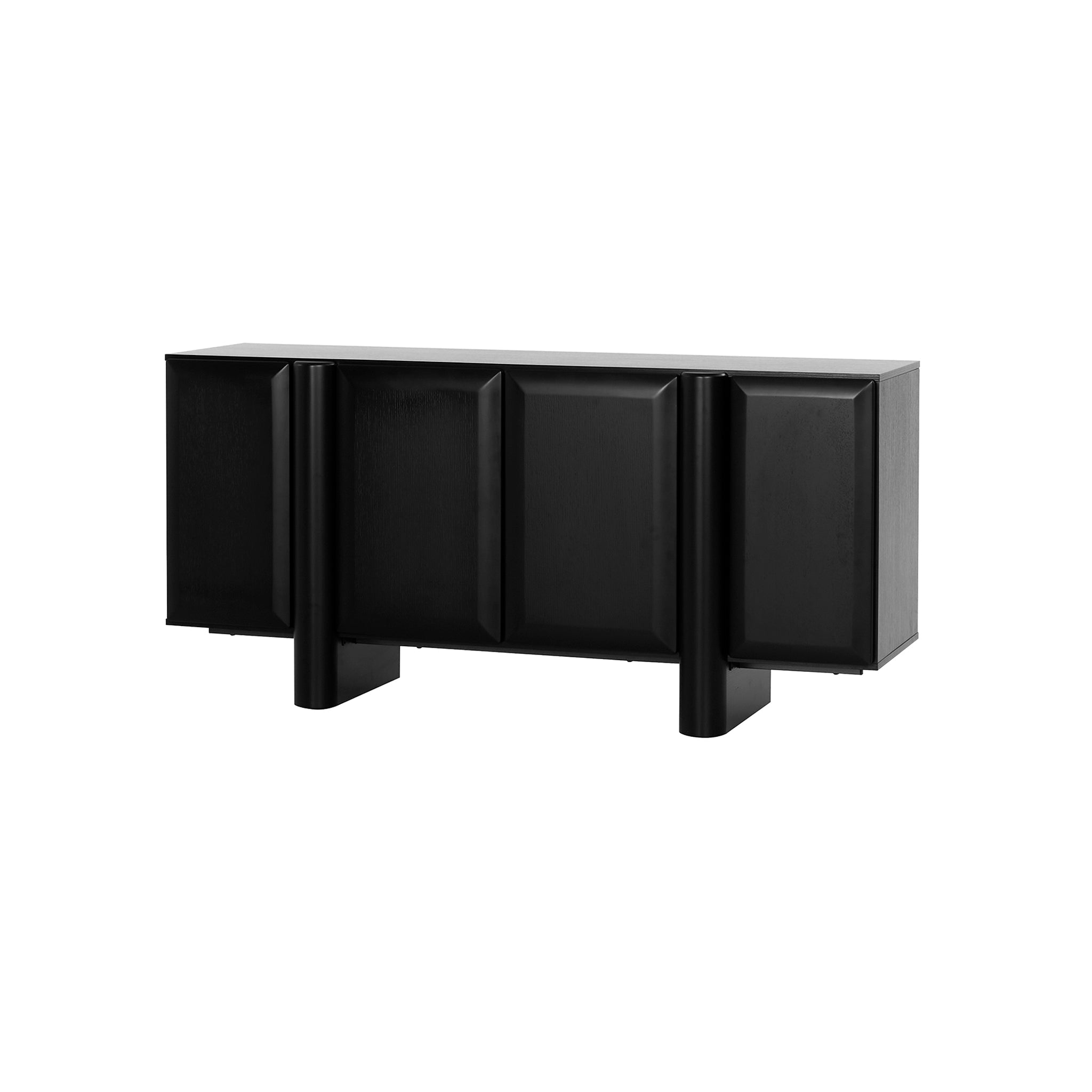 1.6m Sideboard Unit - Full Black