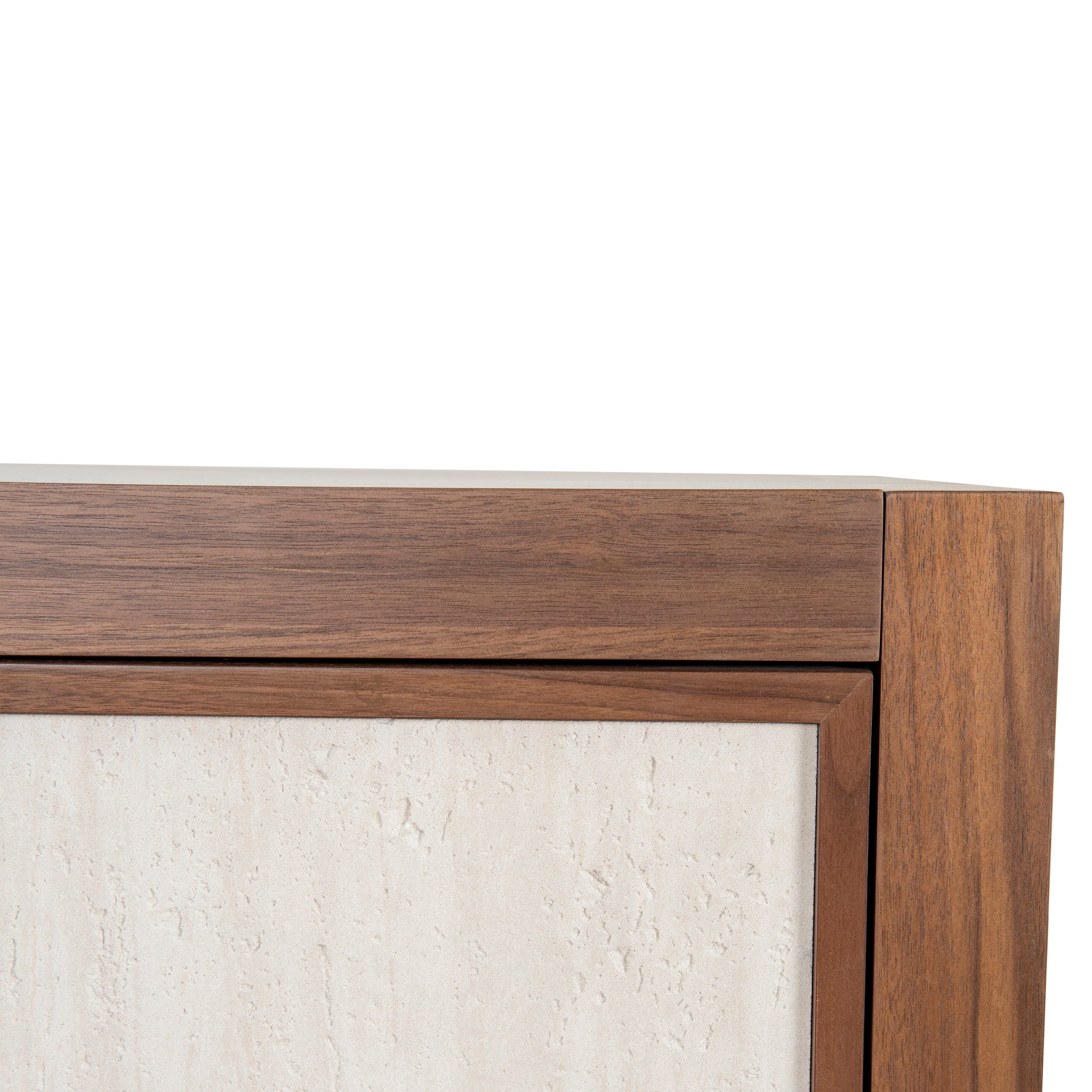 Beige Door Sideboard Unit - Walnut