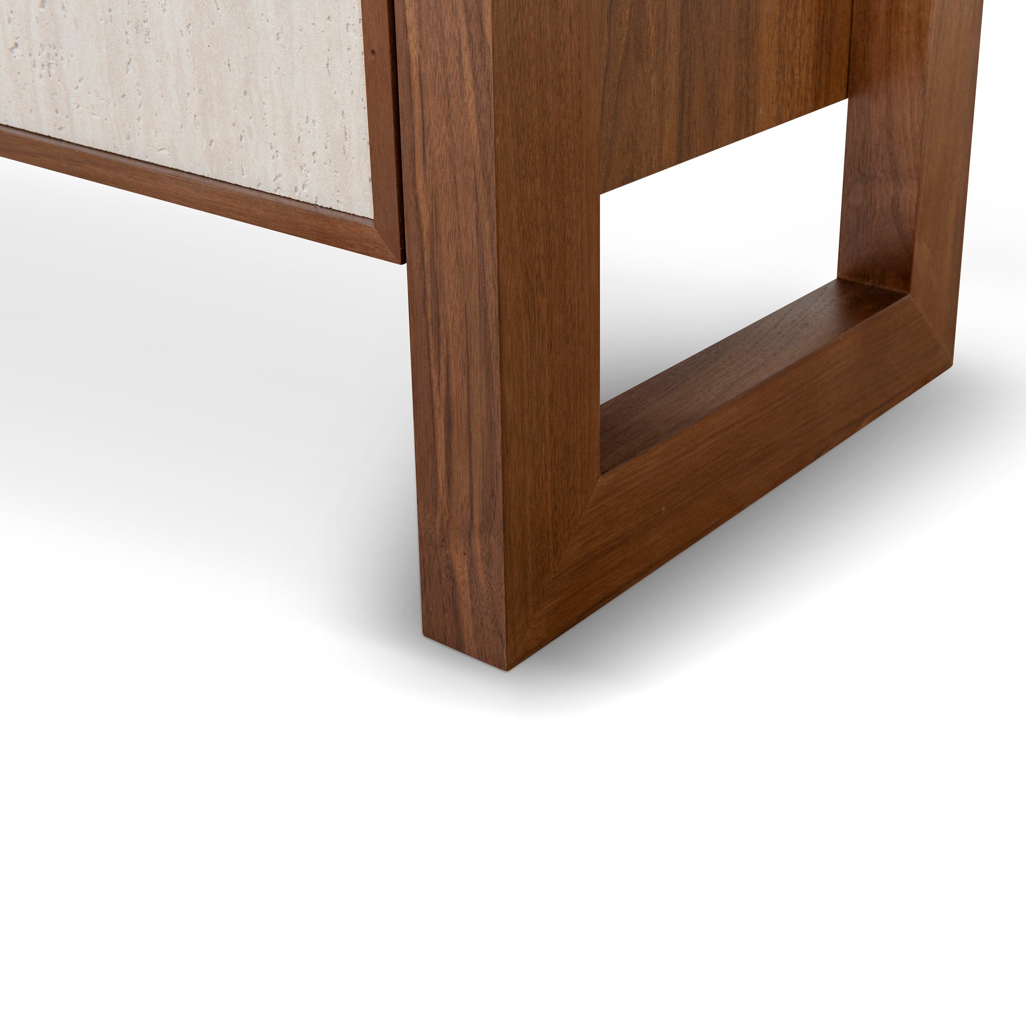 Beige Door Sideboard Unit - Walnut