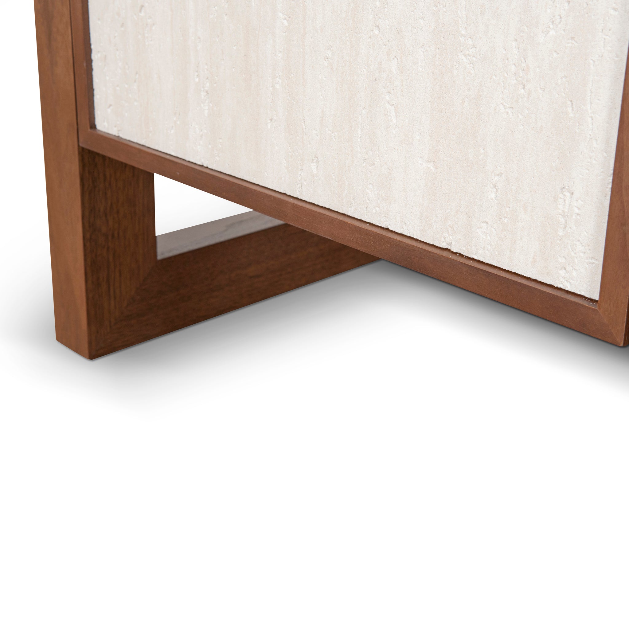 Beige Door Sideboard Unit - Walnut