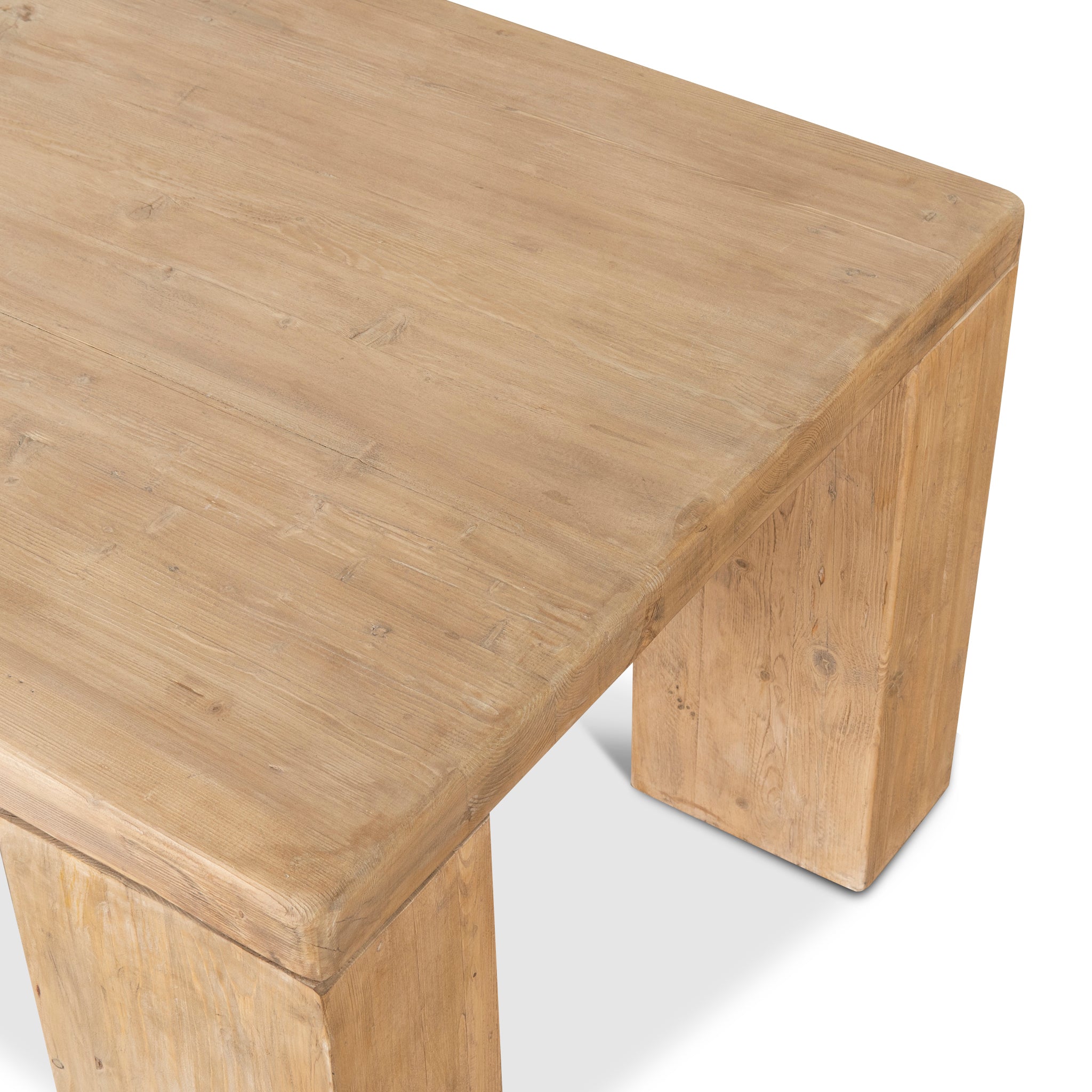 3m Elm Dining Table - Natural