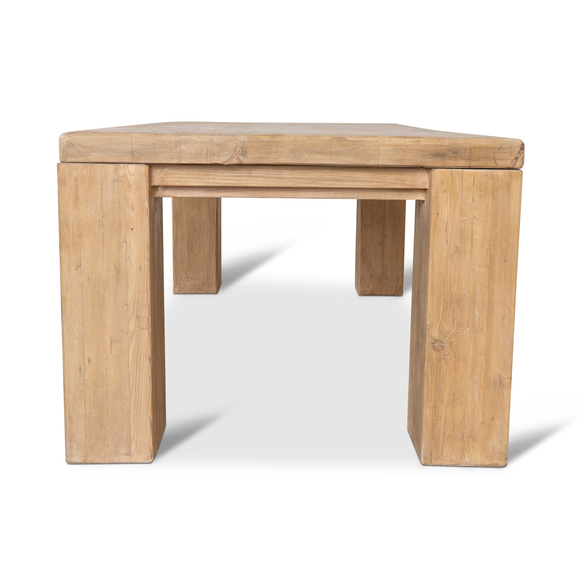 3m Elm Dining Table - Natural