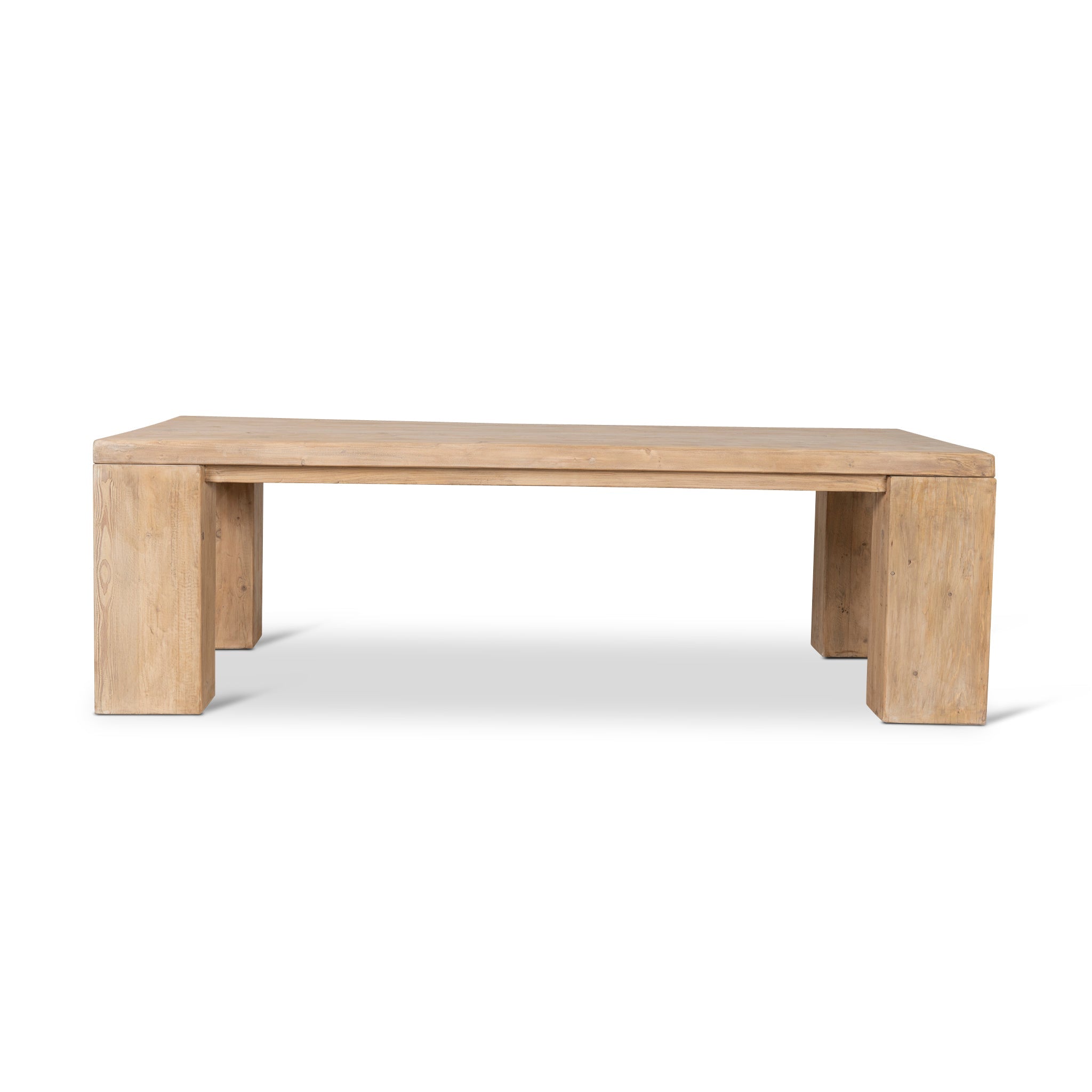 3m Elm Dining Table - Natural