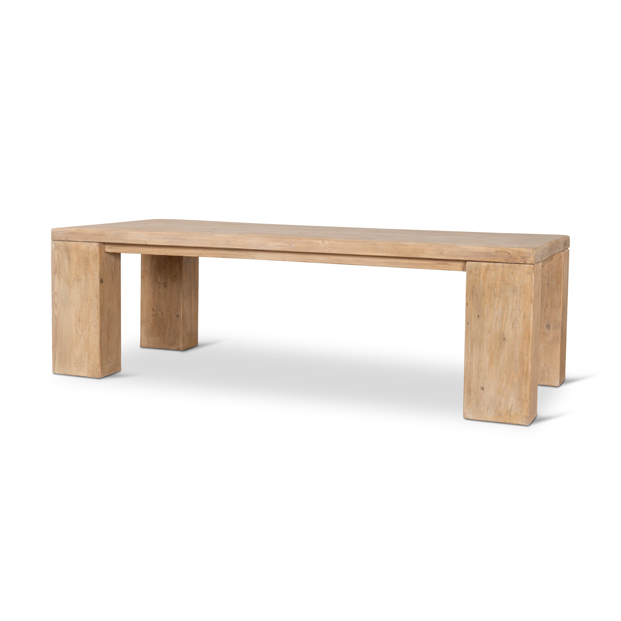 3m Elm Dining Table - Natural