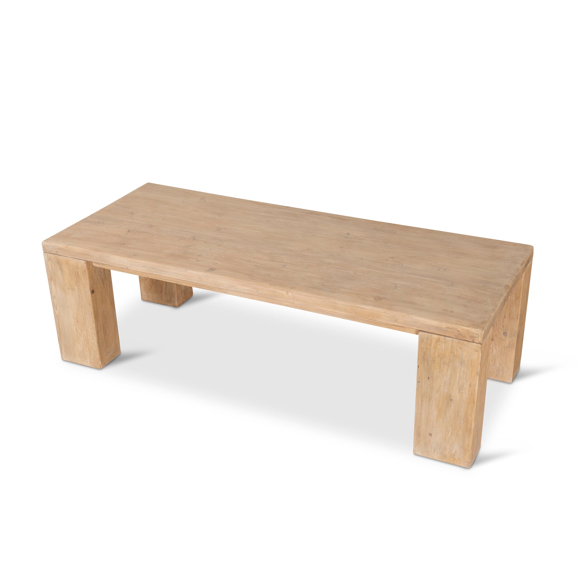 3m Elm Dining Table - Natural