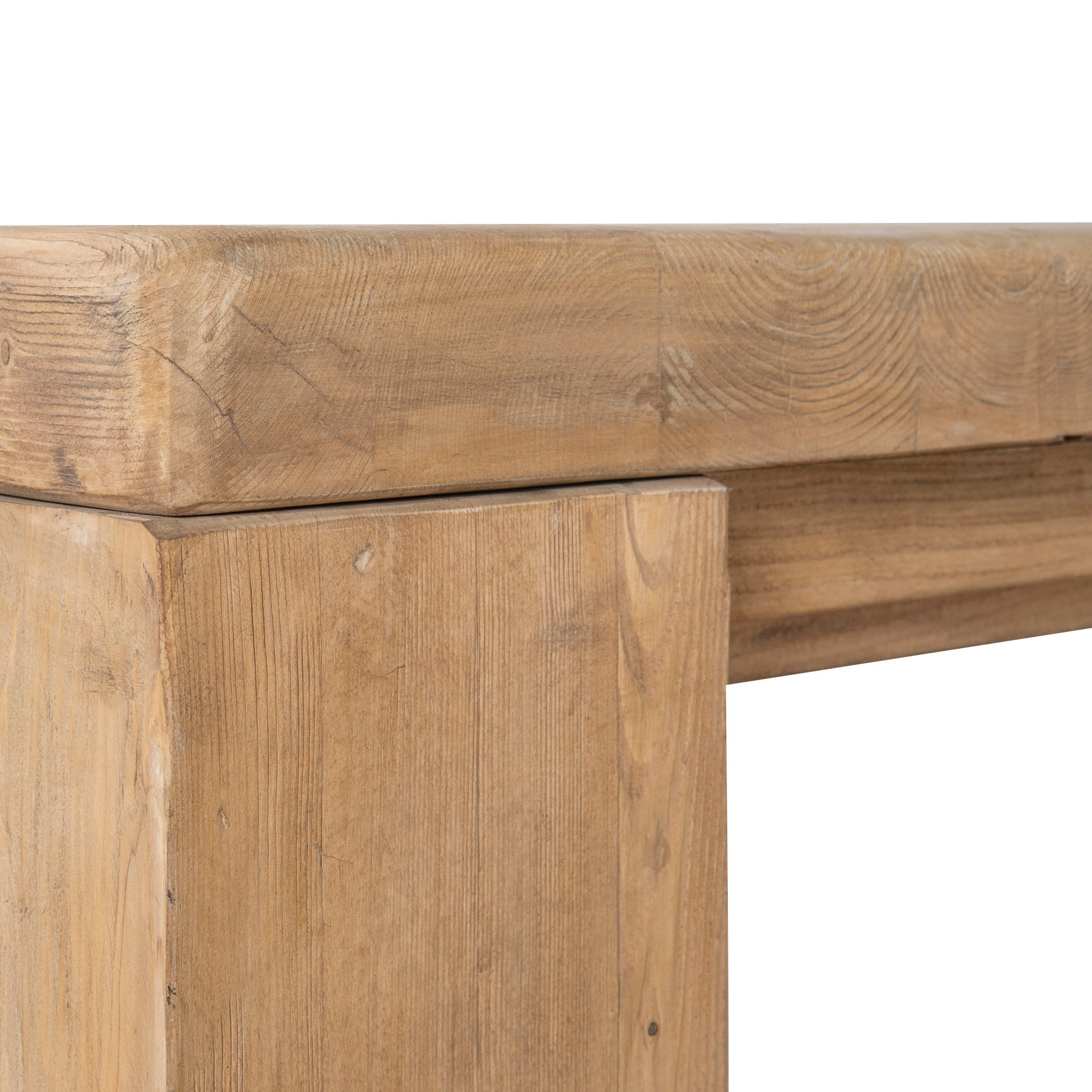 3m Elm Dining Table - Natural