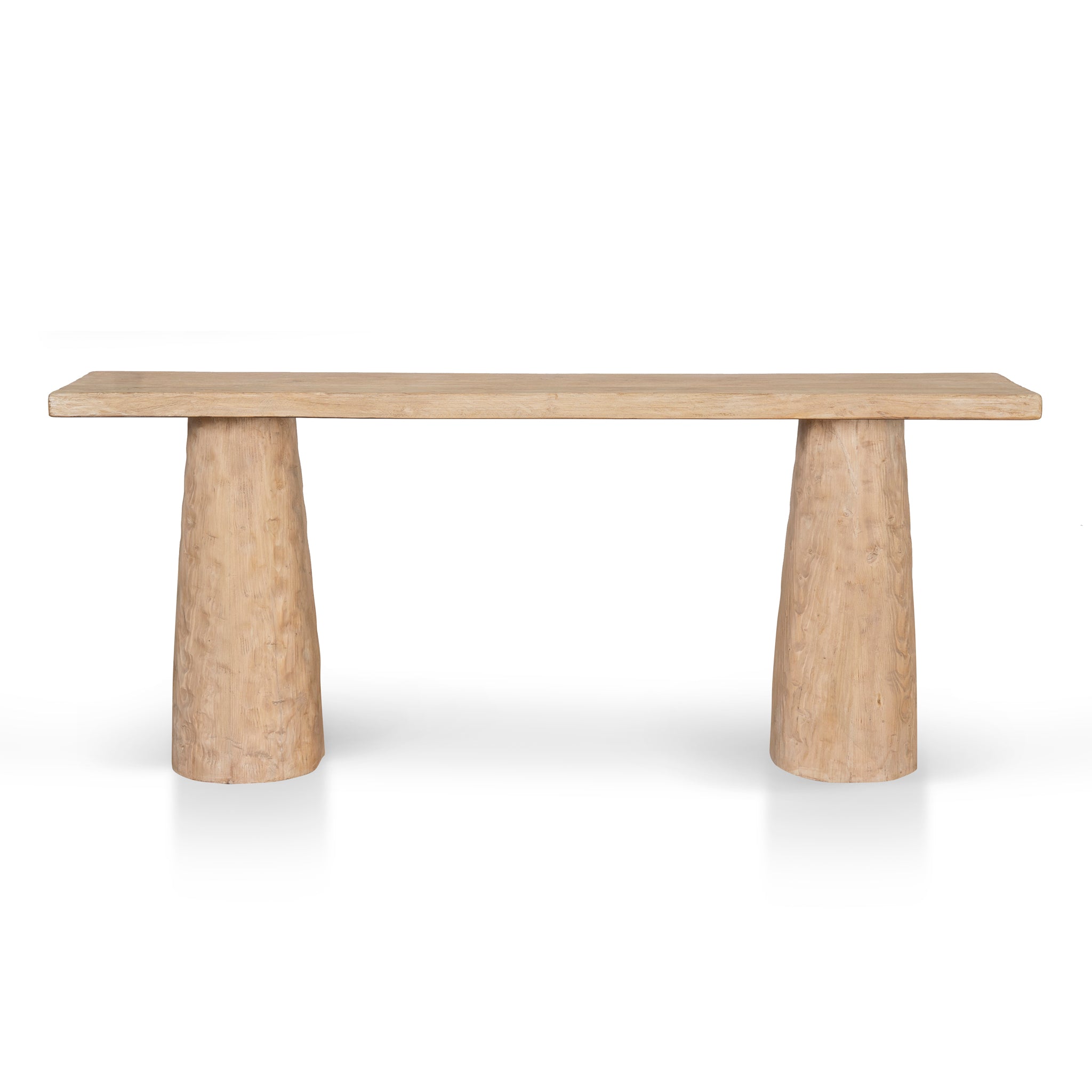 1.83m Elm Console Table - Natural