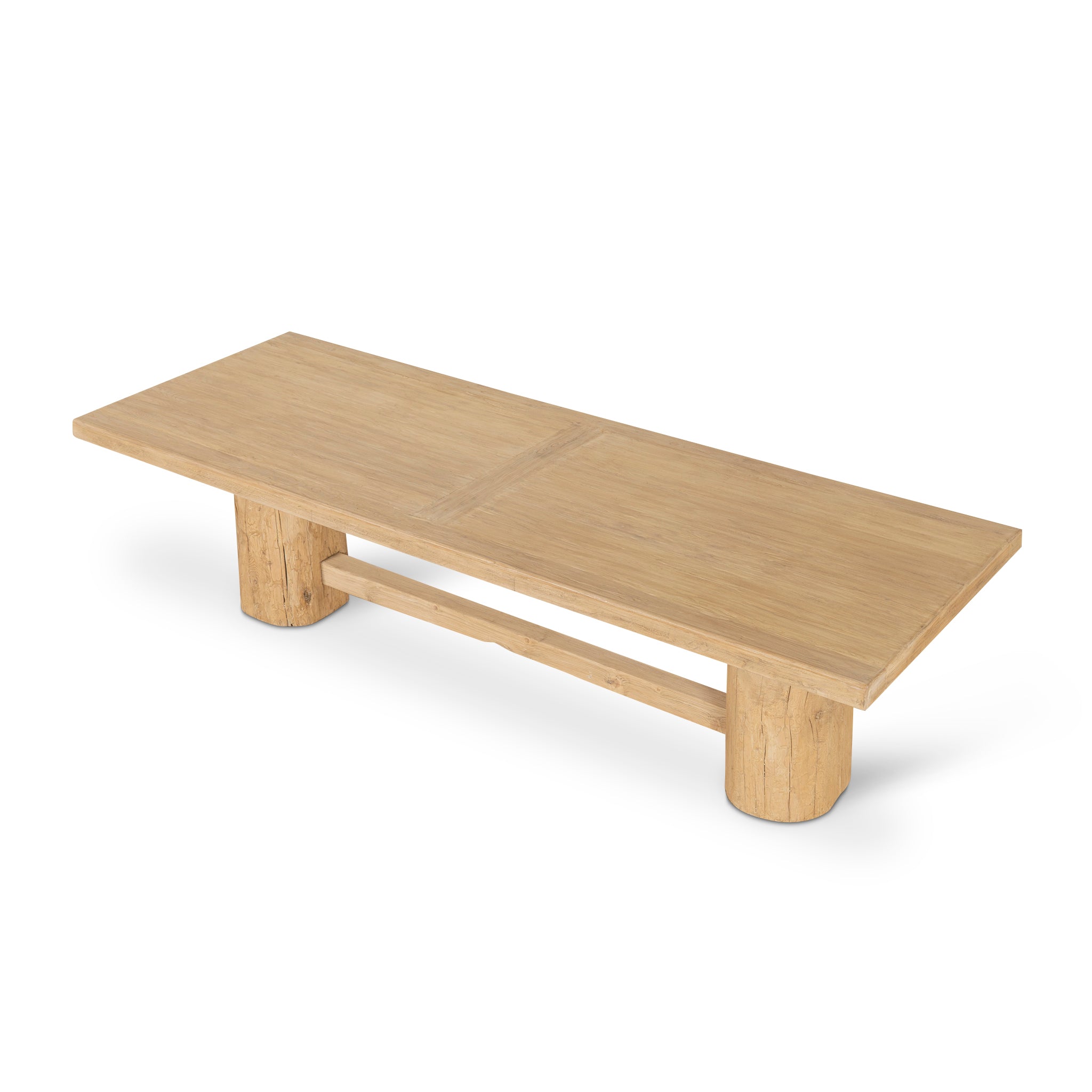 2.2m Elm Dining Table - Natural