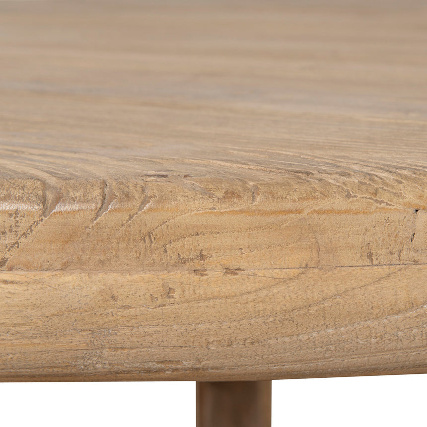 1.52m Elm Round Dining Table - Natural