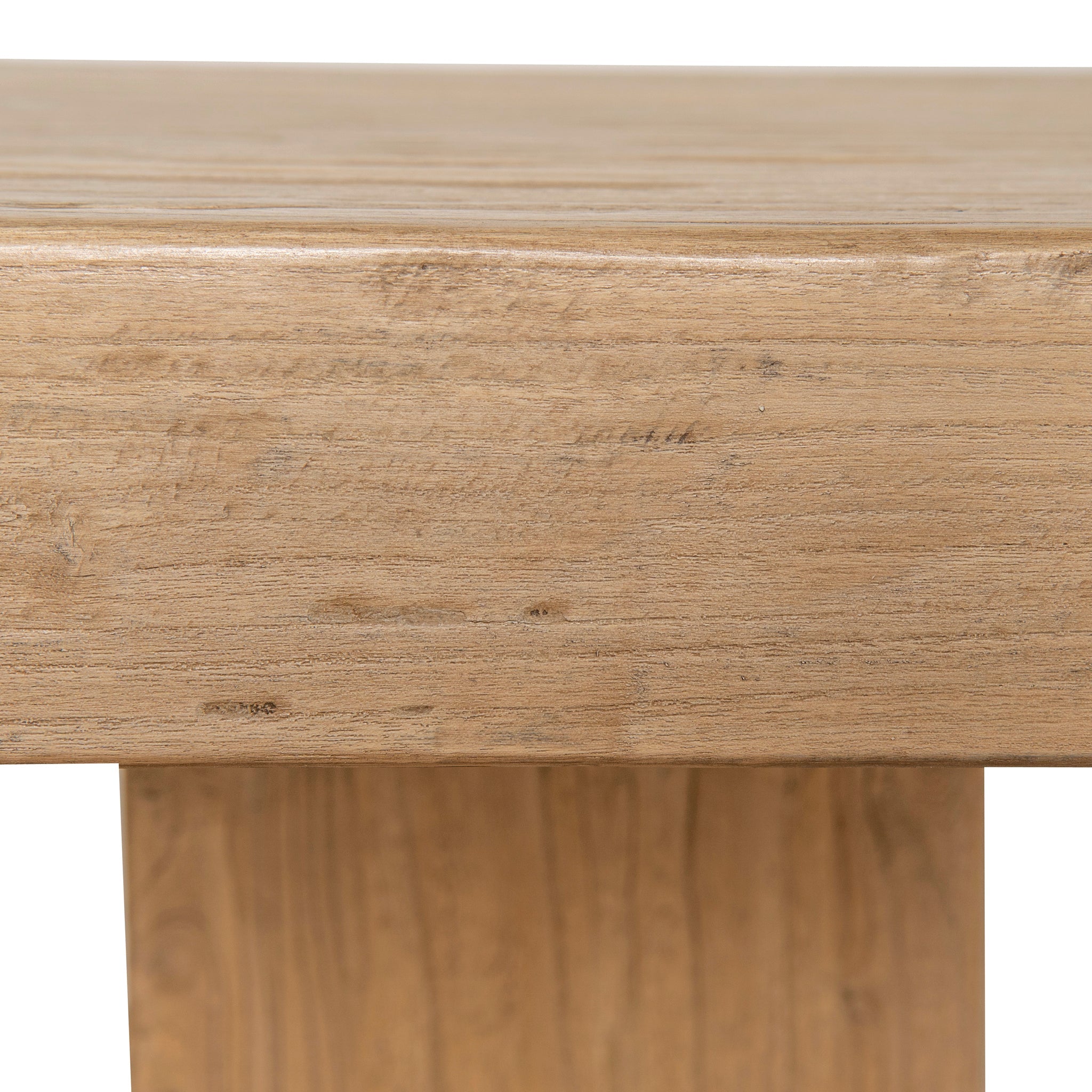 2.44m Elm Dining Table - Natural