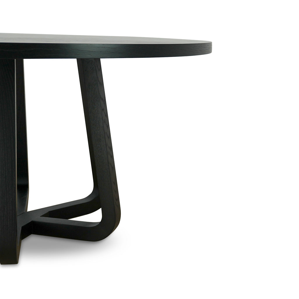 1.5m Round Dining Table - Full Black - image 5