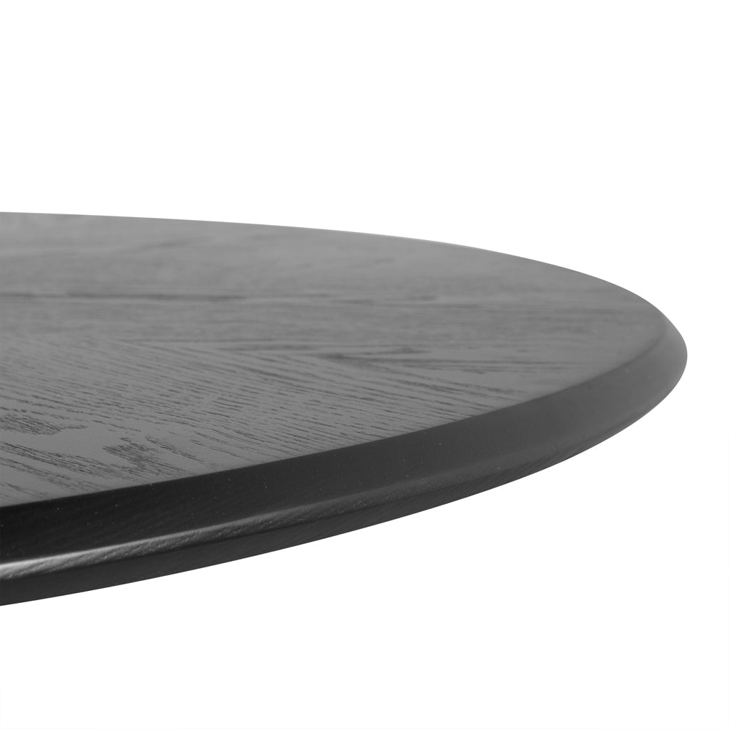 1.2m Round Dining Table - Full Black - image 3