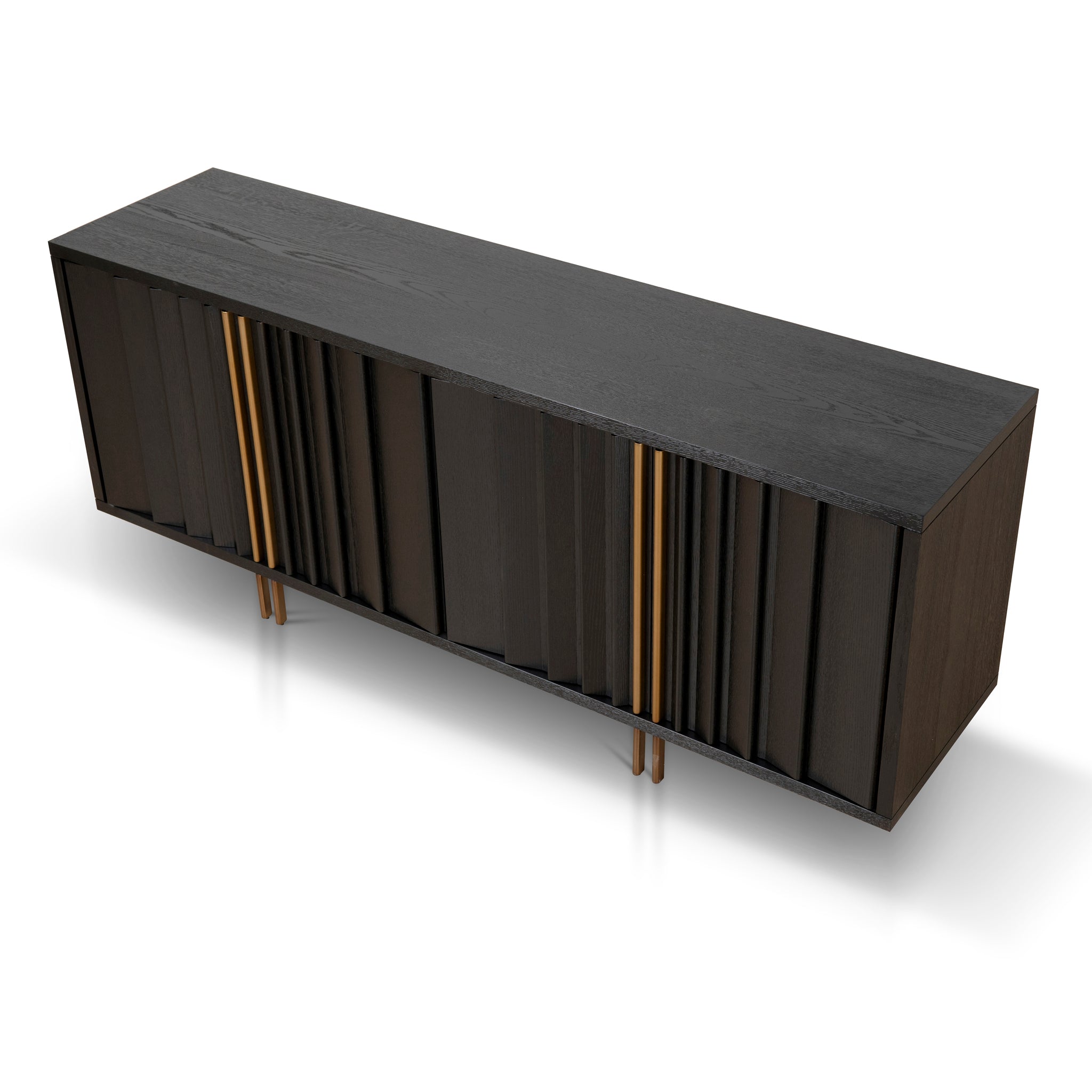 2m Buffet Unit - Textured Espresso Black - image 4
