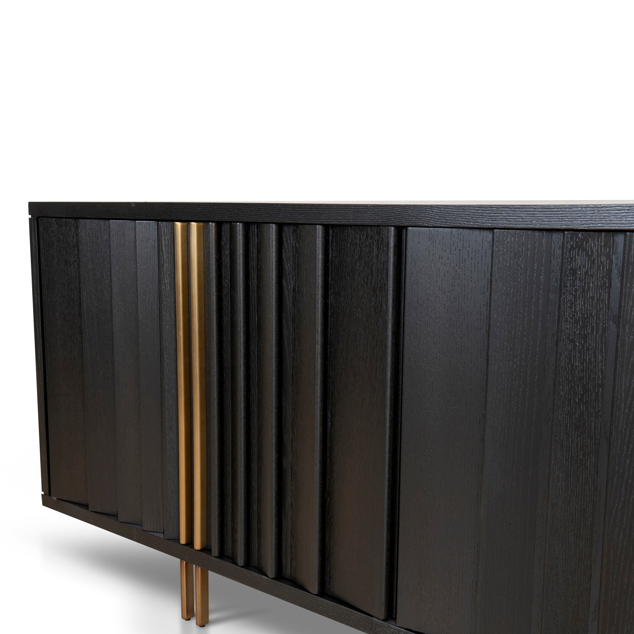 2m Buffet Unit - Textured Espresso Black