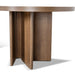2.4m Pill Shape Dining Table - Caramel Oak - image 7
