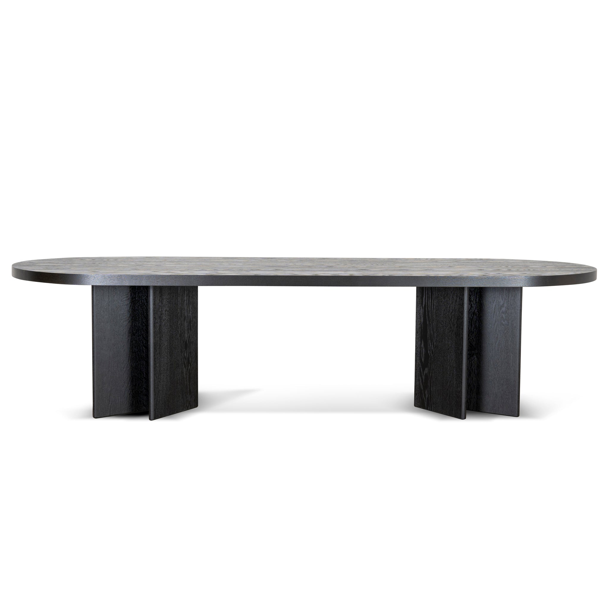 3m Pill Shape Dining Table - Textured Espresso Black - image 2
