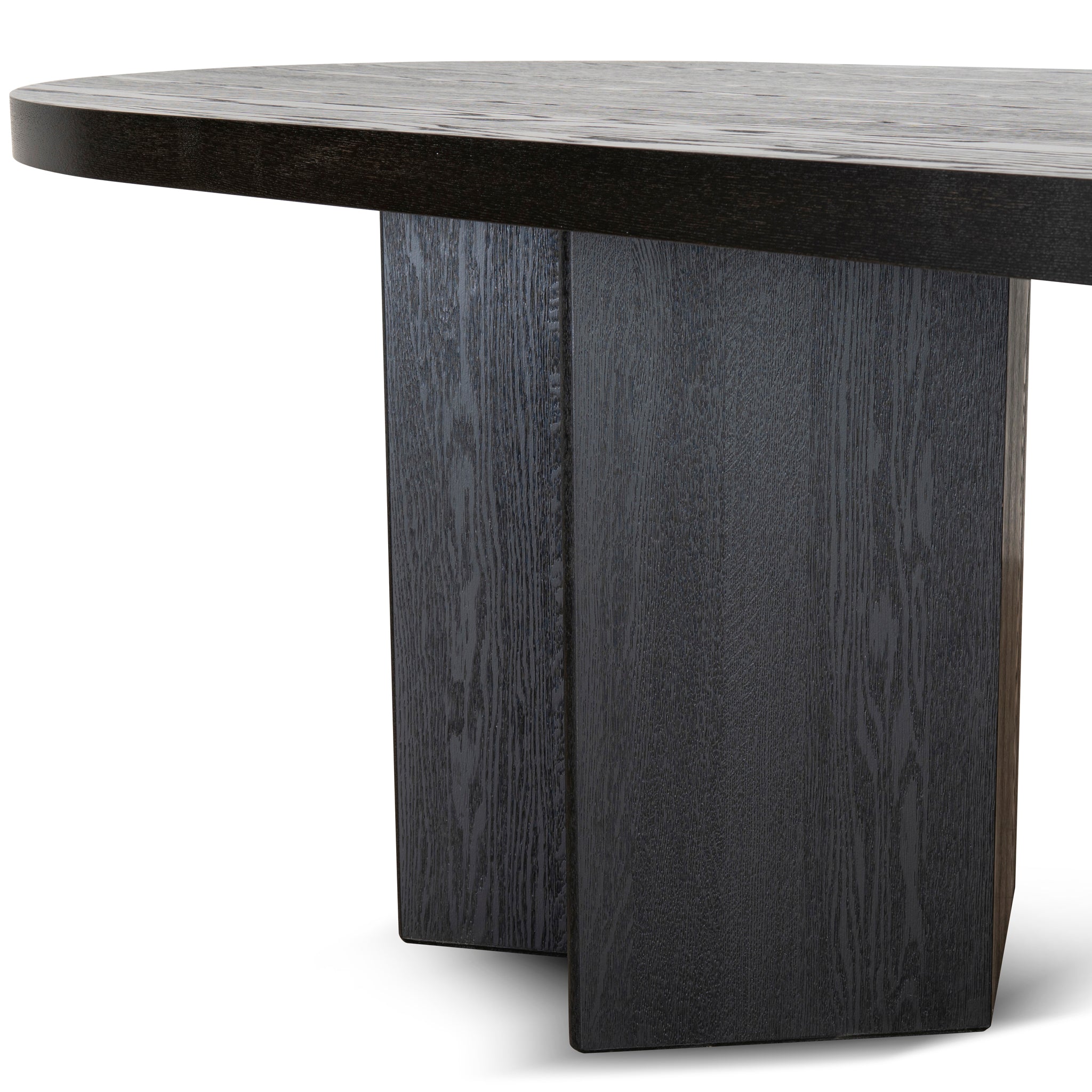 3m Pill Shape Dining Table - Textured Espresso Black - image 5