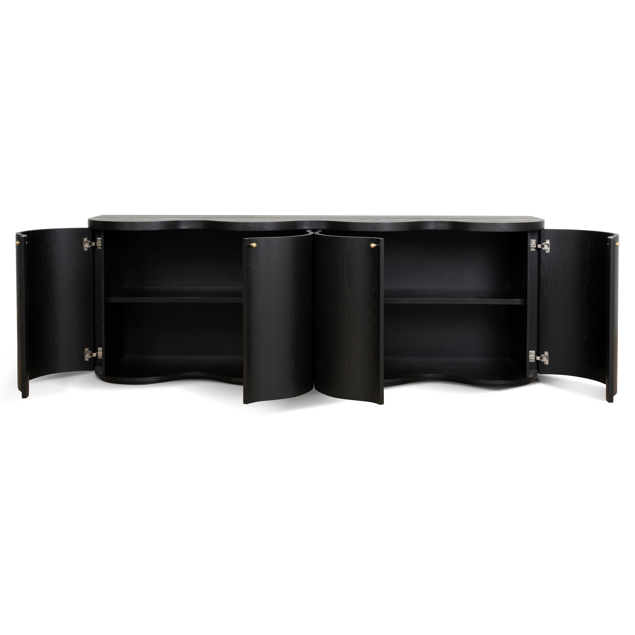 2.15m Buffet Unit - Textured Espresso Black