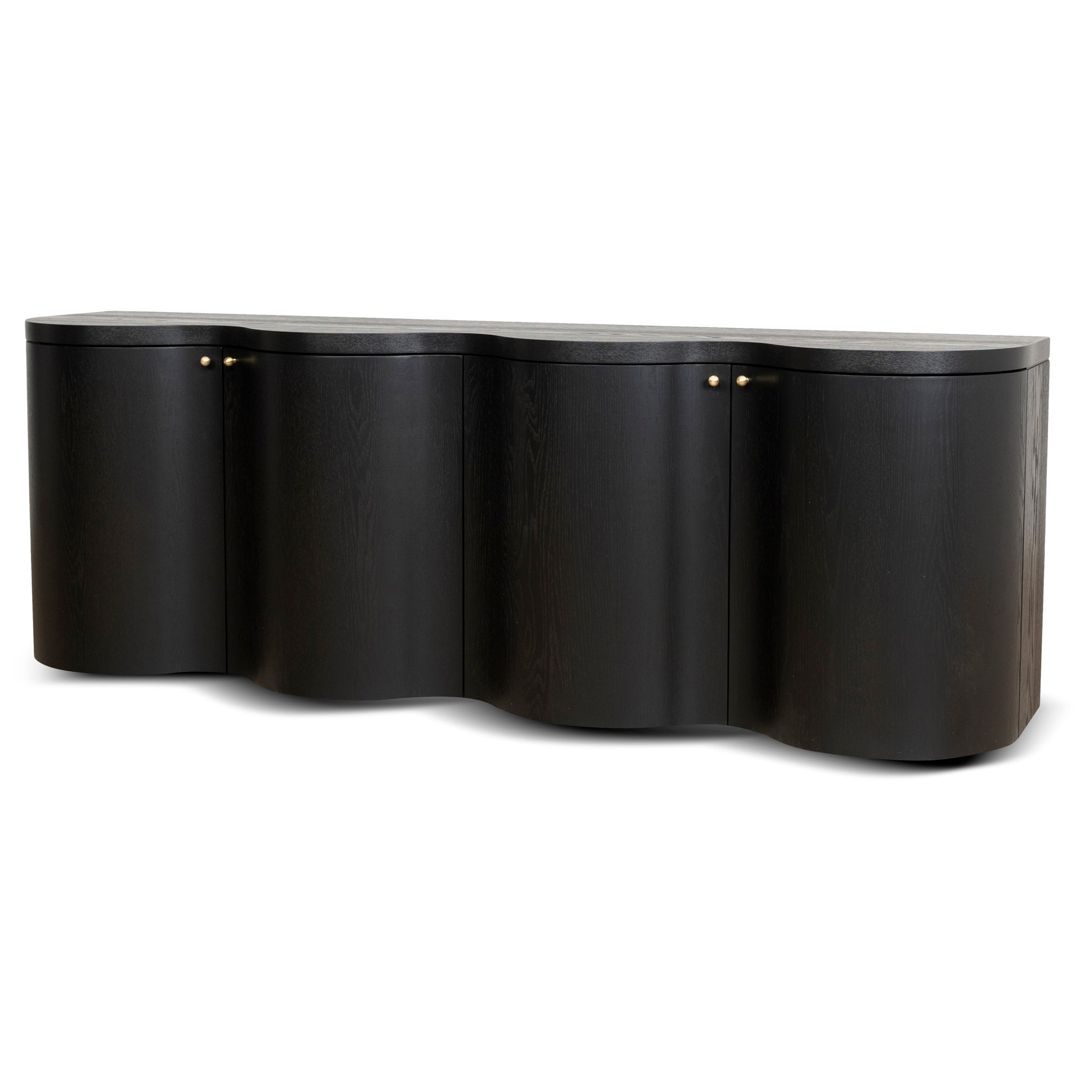 2.15m Buffet Unit - Textured Espresso Black