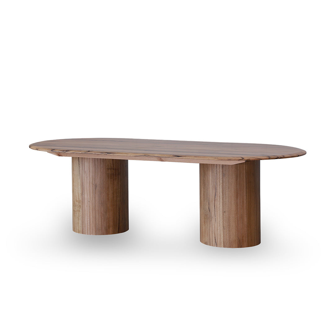 2.4m Oval Dining Table - Natural