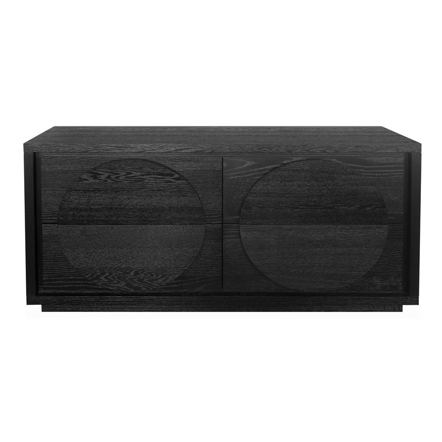 1.6m Dressing Unit - Textured Espresso Black