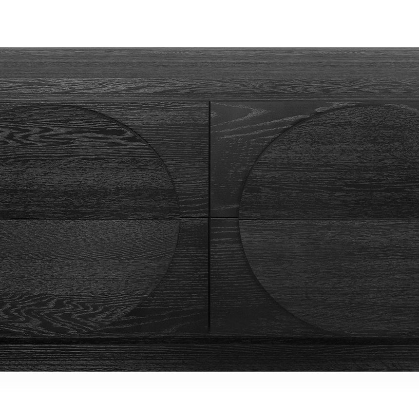 1.6m Dressing Unit - Textured Espresso Black