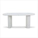 1.8m Oval Dining Table - White - image 2
